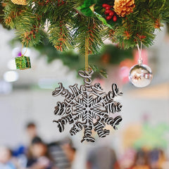 Acrylic Christmas Tree Snowflake Pendant Decoration Christmas Deer Home Decor