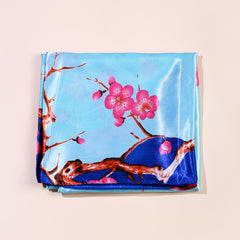 Flower Print Scarf Bandana Head Wrap For Women