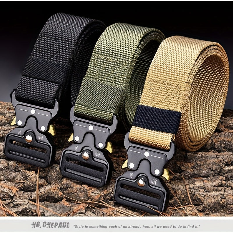 Men's Heavy Duty Nylon Belt with Quick Release Buckle