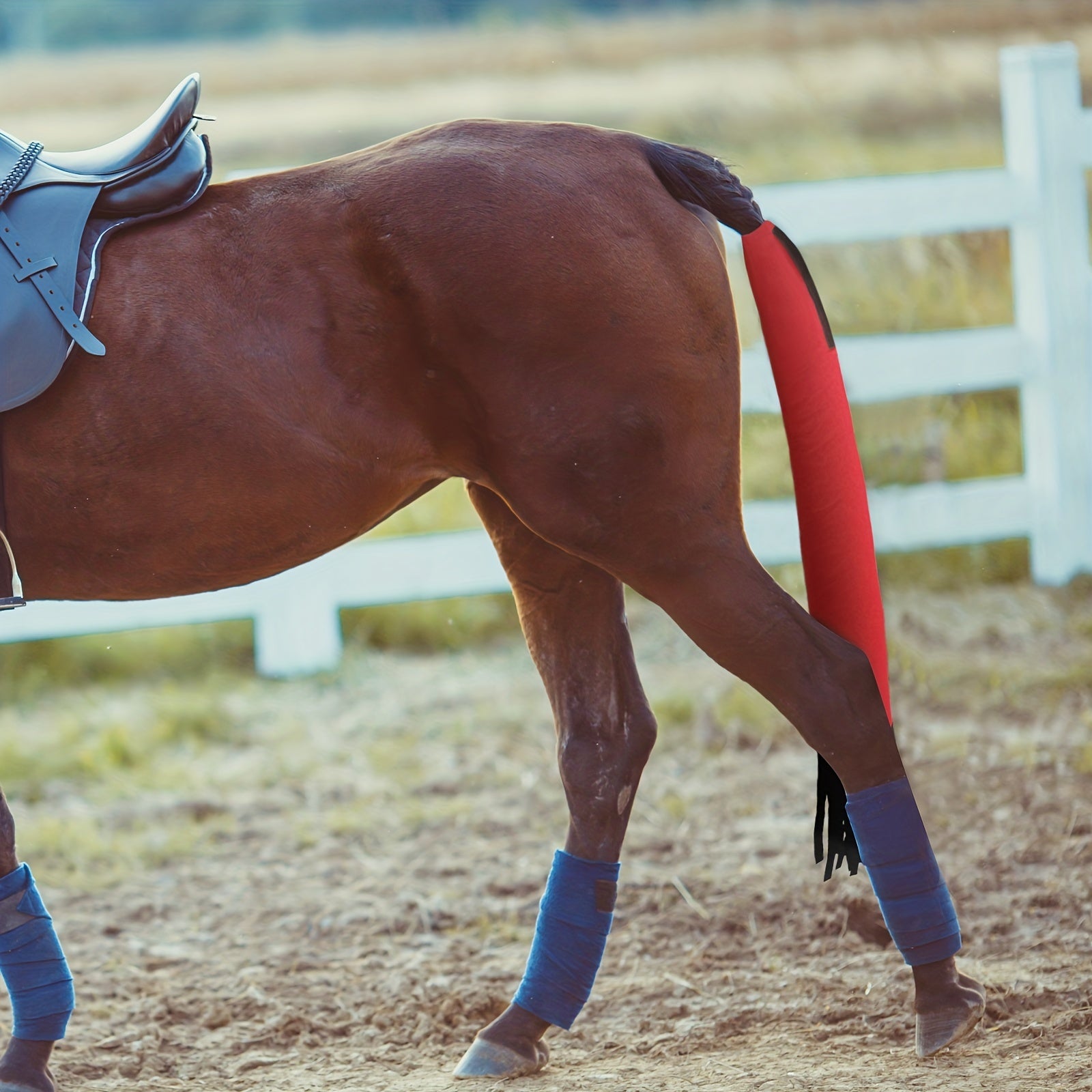 Ponytail Protective Cover Anti-Mosquito & Anti-Dirty Horse Tail Tassel