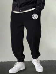 Men's Basketball Sweatpants Stretchable Loose Joggers Outdoor