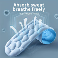 5D Massage Memory Foam Insoles for Shoes Sole Breathable Cushion