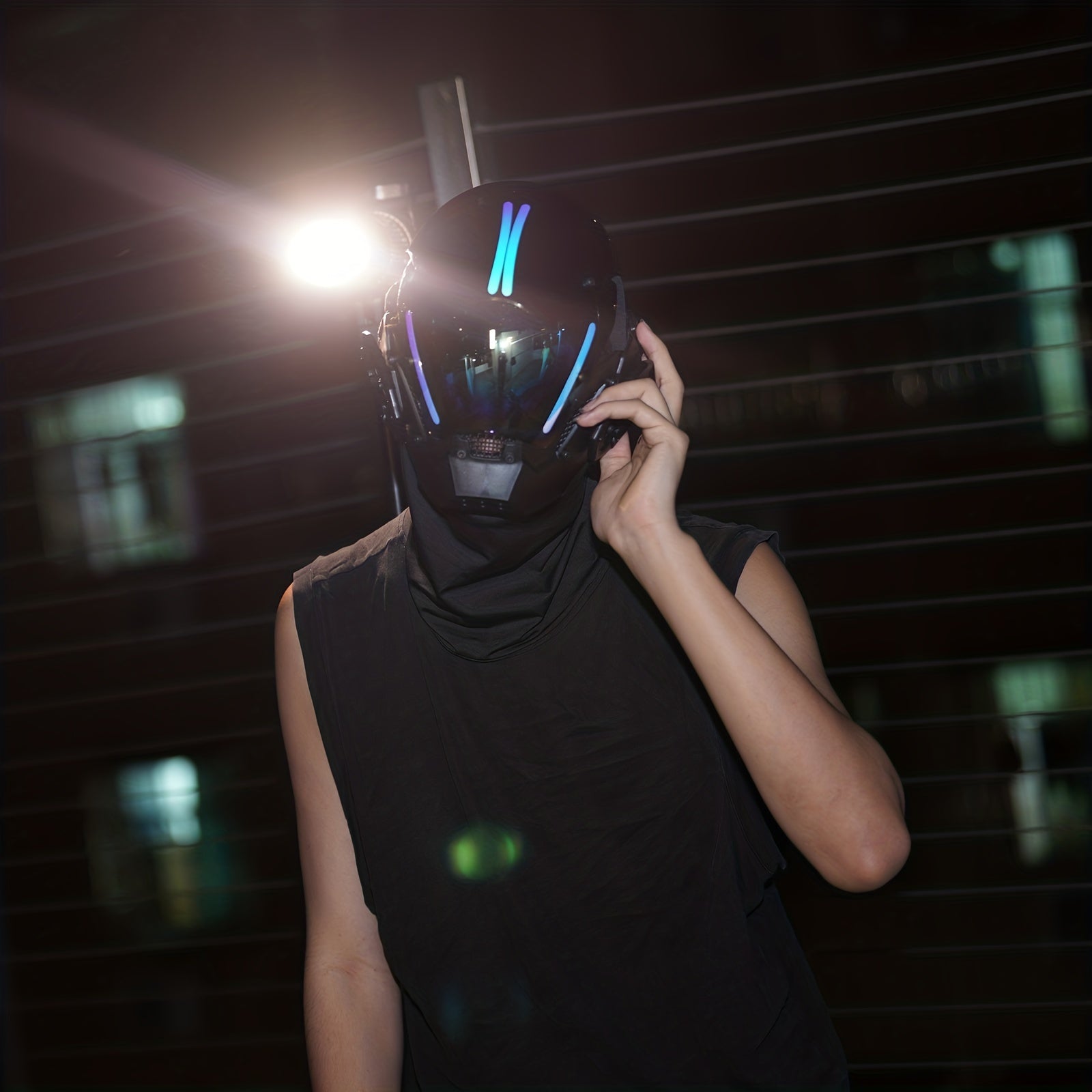 Colorful Cyber Mask for Halloween and Festivals