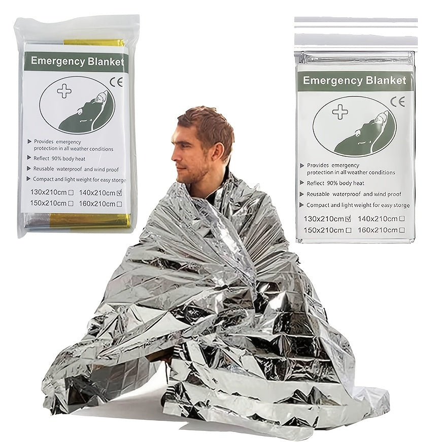 Mylar Thermal Blankets Emergency Survival Camping Hiking