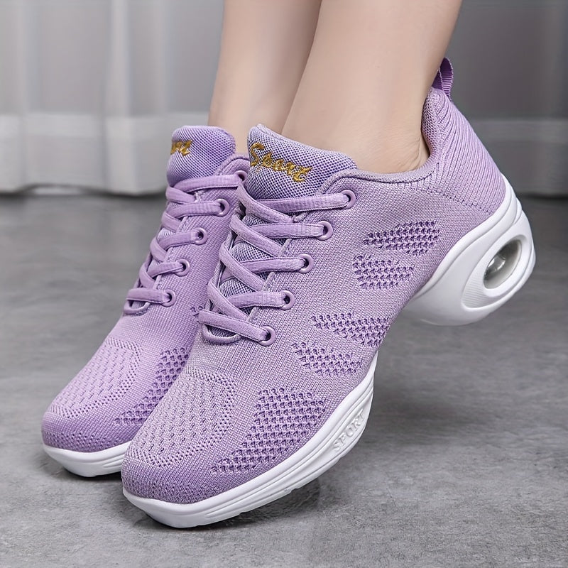 Women's Mesh Air Cushion Dance Shoes Non slip Sneakers