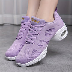 Women's Mesh Air Cushion Dance Shoes Non slip Sneakers