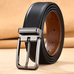 Leather Buckle Men's Comfortable Classic Belt For Occasions