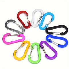 6pcs Aluminum Alloy S-shaped Quick Hanging Key Chain Backpack Buckle