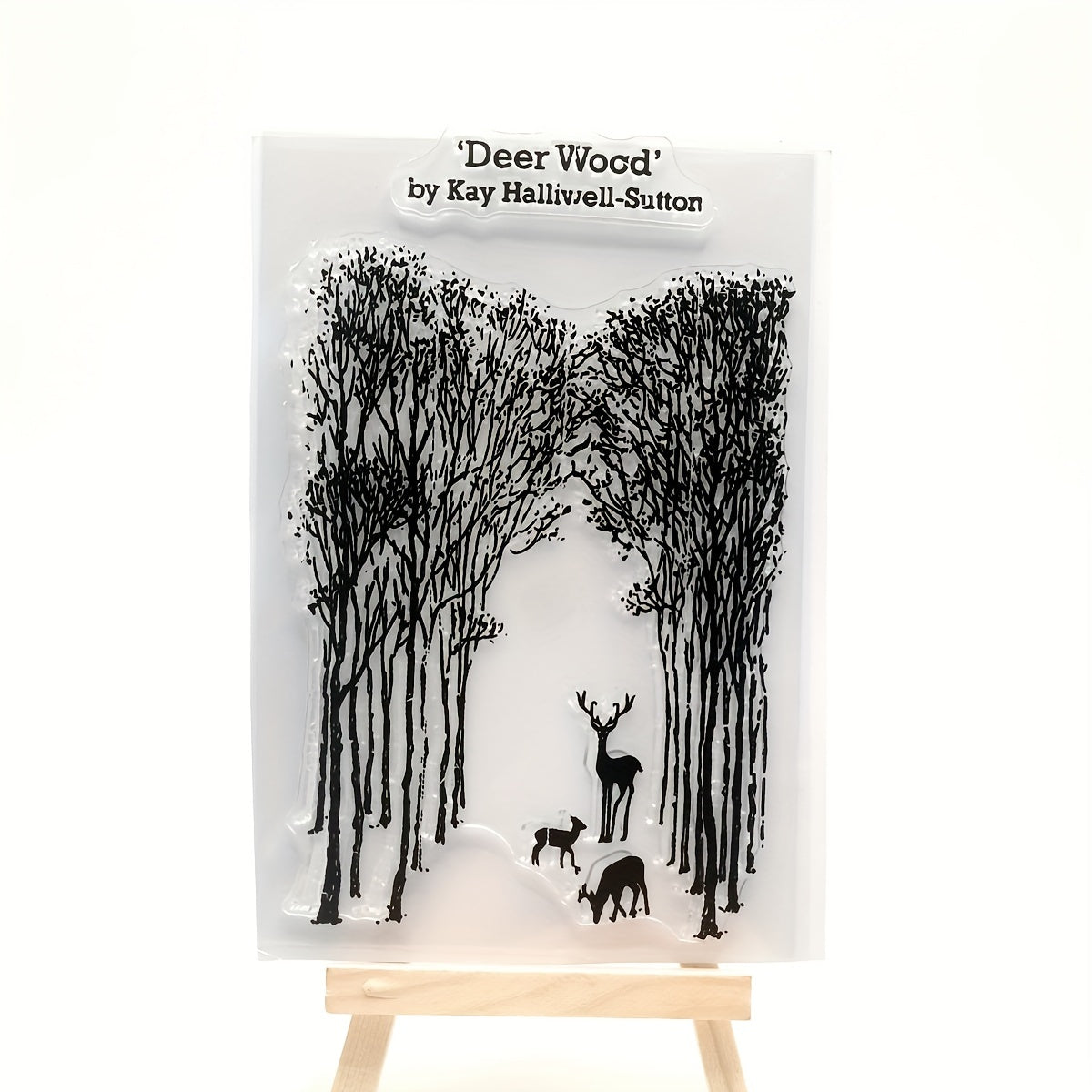 Christmas Forest Deer Silicone Transparent Stamp