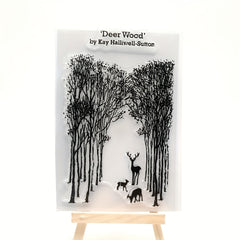 Christmas Forest Deer Silicone Transparent Stamp