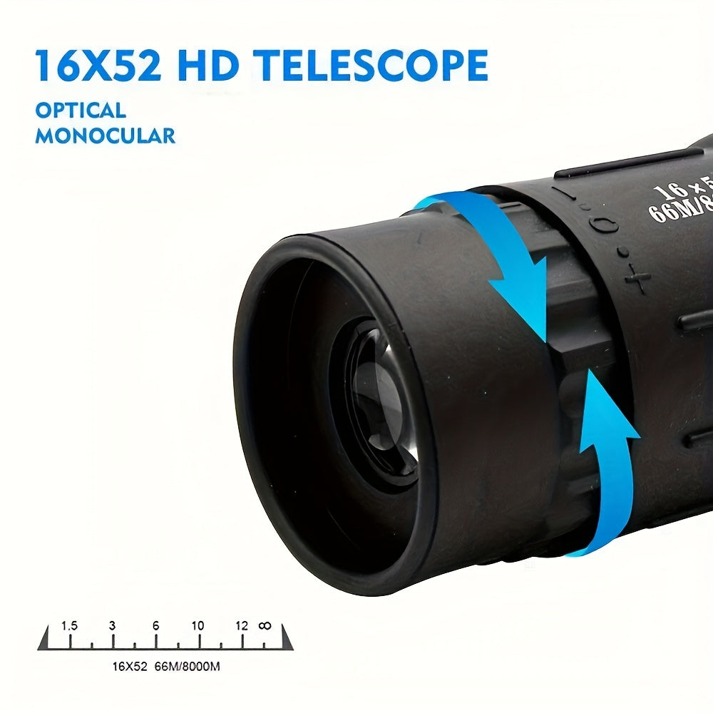 16x52 Monocular Telescope Coated Powerful For Outdoor Bird Watching