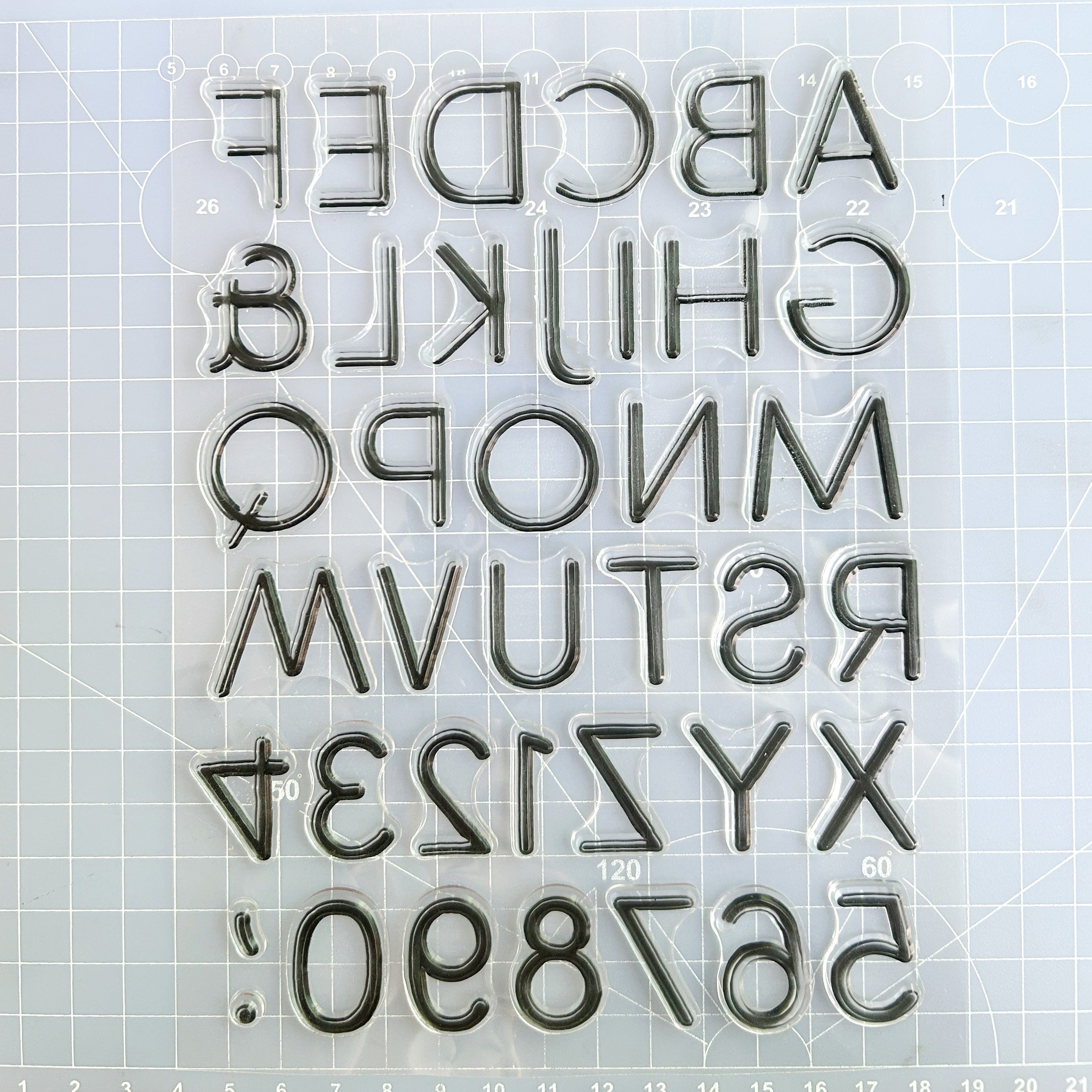 Alphabet Cartoon Stamp for DIY Scrapbooking Card Making