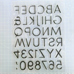 Alphabet Cartoon Stamp for DIY Scrapbooking Card Making