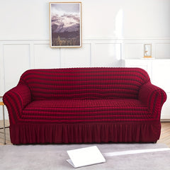 Seersucker Sofa Slipcover Stretch Anti-slip Cover