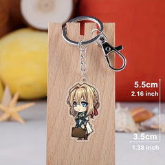 16 Inch Anime Figure Key Chain Toys Acrylic Key Ring Accessories