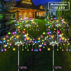 Outdoor Solar Firework Lights with 200 LEDs