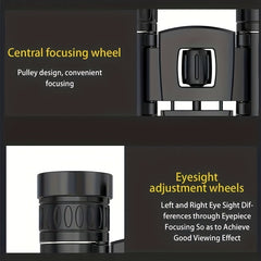 Compact Binoculars HD Portable for Bird Watching Travel & Concerts