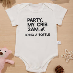Cotton Baby Romper Fun Letter Printed Onesie 0-24M