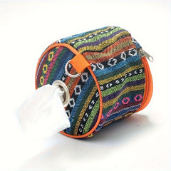 Outdoor Camping Tissue Box Roll Paper Box Folding Storage Bag