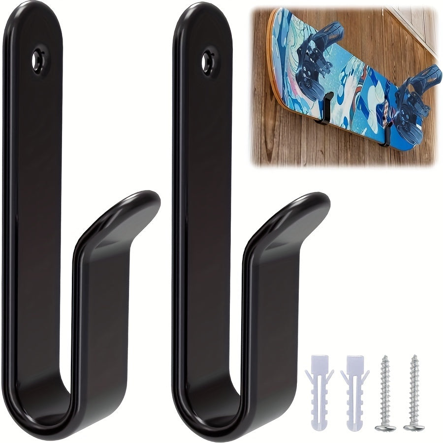Snowboard Wall Mount Clips 2pcs, Display Rack Hooks