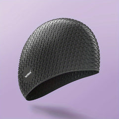 Silica Gel Particles Droplet Shaped Swimming Cap for Comfort & Protection