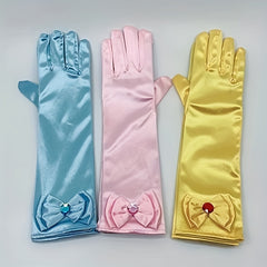 Girls Cosplay Princess Bowknot Gloves
