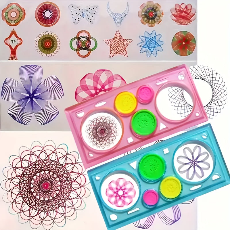 Geometric Drawing Tool for Art & School Learning Mixed Colors Ruler