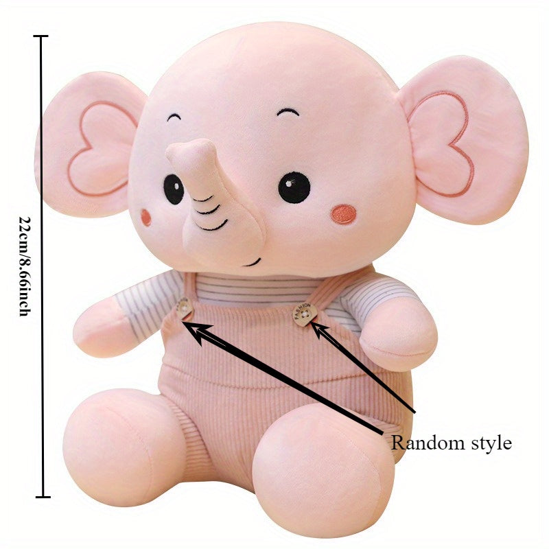 Elephant Plush Toy Doll Overalls Elephant Doll Gift Activity Gift