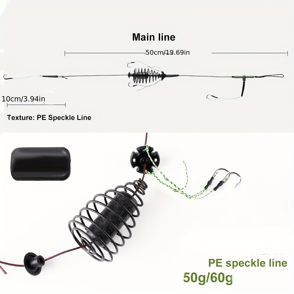 Stainless Steel Bait Cage with 3 Hooks 50g and 60g