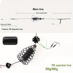 Stainless Steel Bait Cage with 3 Hooks 50g and 60g