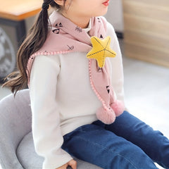 Kids' Warm Triangle Towel for Autumn & Winter