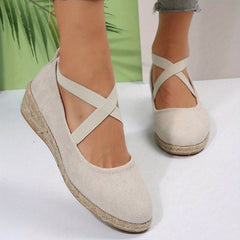 Women's Closed Toe Comfortable Cross Strap Shoes