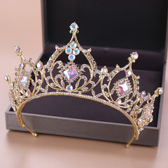 Golden Bridal Headband Tiara Wedding Party Decor