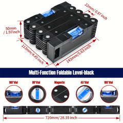 Woodworking Tool Level Folding Ruler High Precision Construction Measurement