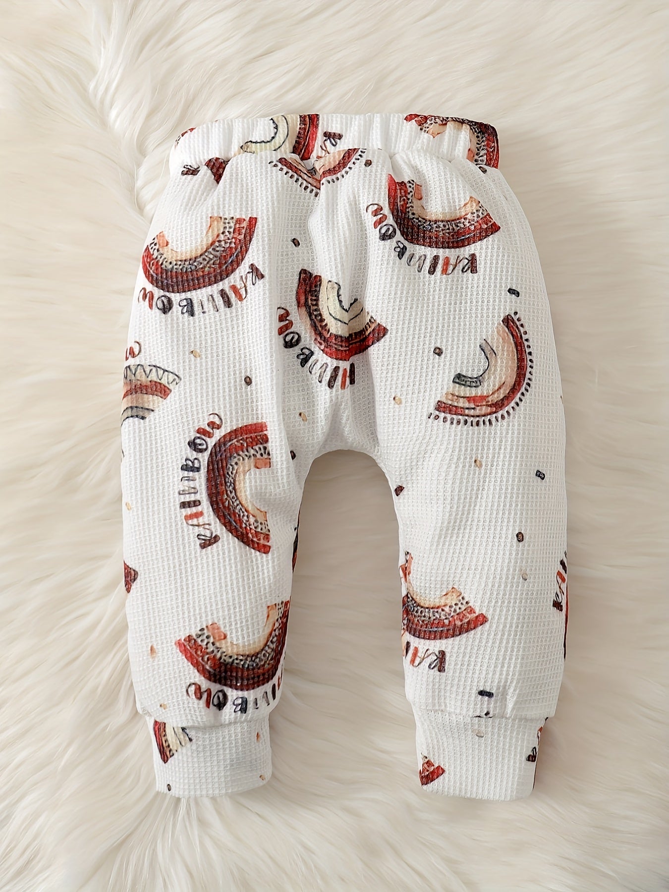 Baby Boys Graphic Waffle Pants