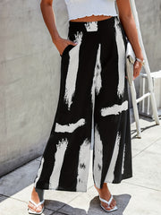Women's Wide Leg Loose Trousers With Pockets