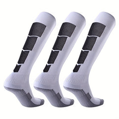 3 Pairs One Size Soccer Socks Non slip Wear resistant Breathable Stockings