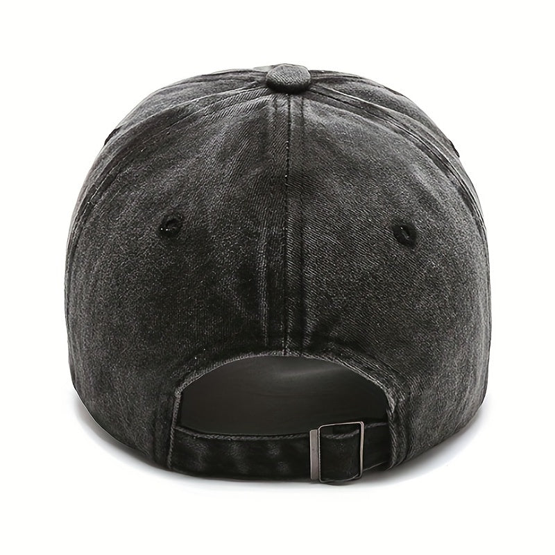 Soft Vintage Smoke Grey Baseball Cap for Men and Women