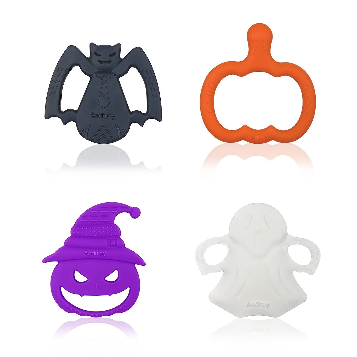 2pcs Halloween Teething Toys My First Halloween Teether For Baby Toddlers