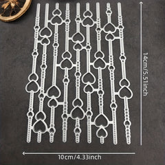 Love Tassel Background Decoration Metal Cutting Die