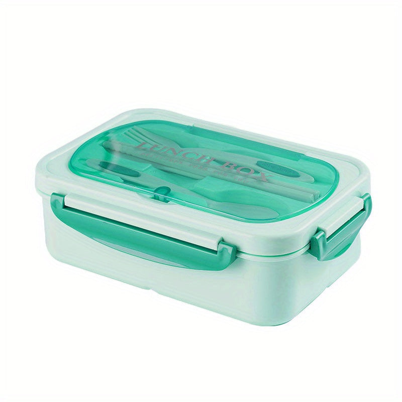 Leakproof Bento Box 1000 ML Square Lunch Box with Tableware