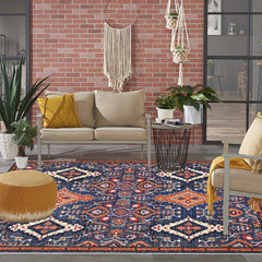 Boho Area Rug Soft Machine Washable Non-Slip Backing Stain Resistant Carpet