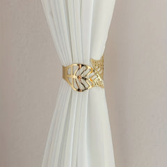 Alloy Leaf Pattern Curtain Buckle for Home Decor