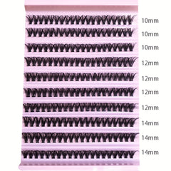 200pcs 10mm 12mm 14mm D Curling Cluster Lashes