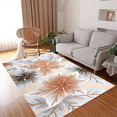 Large Soft Area Rug Anti Fatigue Shaggy Floor Carpet Maple Leaf Area Rugs