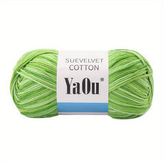 Colorful Velvet Cotton Yarn 200g for Crochet Knitting