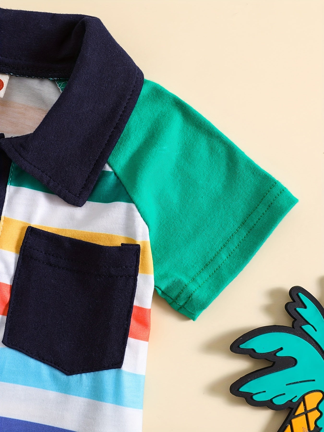 Baby Boys Striped Polo Shirt for Summer