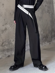 INCERUN Wide Leg Baggy Casual Pants Men Harajuku Style Sweatpants