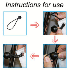 30pcs Ball Bungee Cords Elastic Bungee Straps Tarp Tensioner For Tents