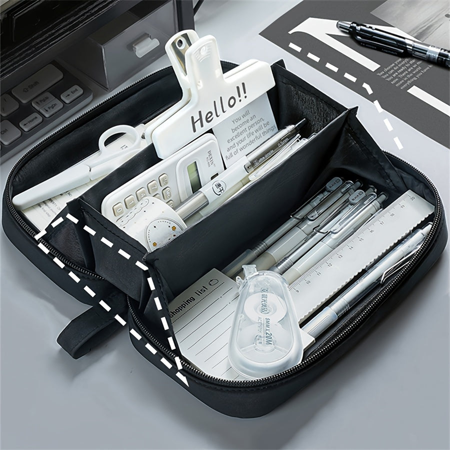 Large Capacity Storage Bag Pencil Case Stationery Box Makeup Bag